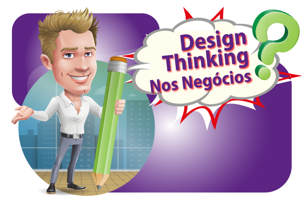 Ilustração sobre Design Thinking nos negócios